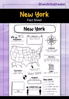 Vorschau - Arbeitsblätter - New York Fact Sheet - USA State (english) - Deckblatt