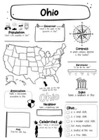 Vorschau - Arbeitsblätter - Ohio Fact Sheet - USA State (english) - Seite 1