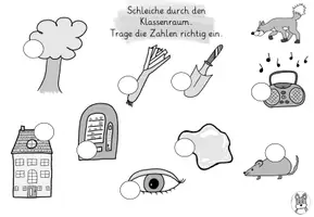 Vorschau - Arbeitsblätter - Schleichlesen Au au - Lesen - Buchstabeneinführung - Seite 1