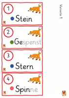 Vorschau - Arbeitsblätter - Schleichlesen Sp St - Buchstabeneinführung - Seite 1