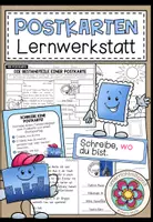 Vorschau - Stundenentwürfe - Postkarte schreiben Klasse 4, 5, Aufbau, Schreibanlässe, Arbeitsblätter, Schreibvorlagen | Lernwerkstatt Deutsch - Deckblatt