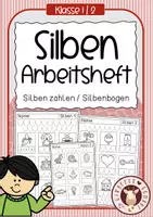 Vorschau - Unterrichtsreihen - Silben zählen & Silbenbögen einzeichnen Arbeitsheft - Deckblatt