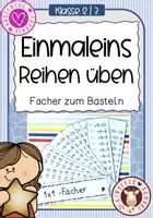 Vorschau - Unterrichtsreihen - EINMALEINS - Fächer zur Festigung - Deckblatt