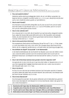 Vorschau - Arbeitsblätter - AB mit Fragen zum Thema "Mathematik" + Lösungsblatt - Seite 1