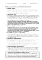 Vorschau - Arbeitsblätter - AB mit Fragen zum Thema "Maya" + Lösungsblatt - Seite 1
