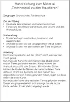 Vorschau - Stationenlernen - Haustiere - Domino - Seite 1