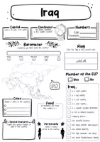 Vorschau - Arbeitsblätter - Iraq fact sheet (english) - Seite 1