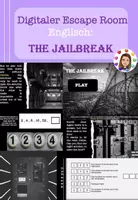 Vorschau - Spiele - Digital Escape room game Englisch - the jailbreak - (2 Versionen), interaktive PDF - Deckblatt