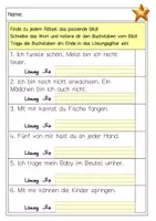 Vista previa - Hojas de trabajo - Rätsel-Schreibspaziergang zum ng - adivinador - escribir paseo en alemán - página 2