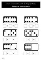 Aperçu - Feuilles d'exercices - Domino Addition - Page 2