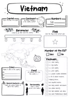 Vorschau - Arbeitsblätter - Vietnam fact sheet (english) - Seite 1