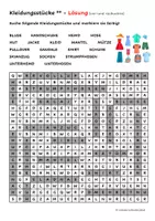 Vorschau - Stationenlernen - Suchsel Kleidungsstücke (2-fach differenziert) - Seite 3