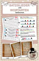 Vorschau - Arbeitsblätter - MATERIALPAKET: Satzglieder - MonteZuma - Deckblatt