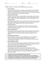 Vorschau - Arbeitsblätter - AB mit Fragen zum Thema "Meer" + Lösungsblatt - Seite 1