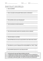 Vorschau - Arbeitsblätter - AB mit Fragen zum Thema "Meile" + Lösungsblatt - Deckblatt