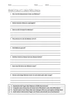Vorschau - Arbeitsblätter - AB mit Fragen zum Thema "Melonen" + Lösungsblatt + Infografik - Deckblatt