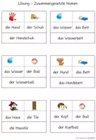 Vorschau - Arbeitsblätter - D: Zusammengesetzte Nomen Freebie - Seite 3