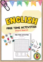 Aperçu - Feuilles d'exercices - Free Time Activities Word Search | Vocabulary - Page de couverture