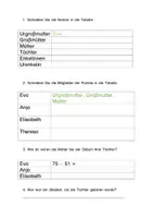 Vorschau - Arbeitsblätter - Rätsel - DaF DaZ- A 2 -Thema Familie - Seite 1