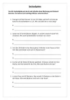 Vorschau - Arbeitsblätter - Sachaufgaben ZE-ZE ohne ZU (auch interaktiv) - Deckblatt