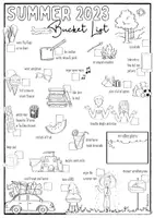 Vorschau - Mal- und Bastelvorlagen - My Summer 2023 - Sketchnotes Paket (Bucket List & Bookmarks) - Seite 3