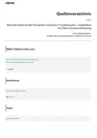 Vorschau - Merkblätter - Besonderheiten bei der Facharbeit in Deutsch / Fremdsprachen - Arbeitsblatt mit Video & Zusammenfassung - Seite 3