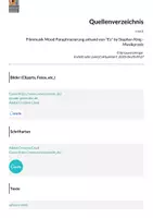 Vorschau - Arbeitsblätter - Filmmusik Mood Paraphrasierung anhand von "Es" by Stephen King - Musikpraxis - Seite 1
