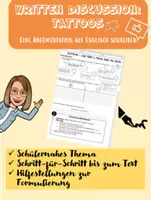 Vorschau - Arbeitsblätter - Written Discussion Englisch: Tattoos - Seite 1