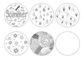 Vorschau - Mal- und Bastelvorlagen - Materialpaket Sommer - Seite 3