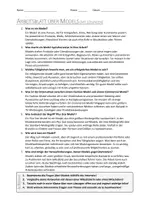 Vorschau - Arbeitsblätter - AB mit Fragen zum Thema "Model" + Lösungsblatt - Seite 1