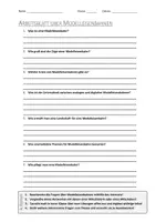 Vorschau - Arbeitsblätter - AB mit Fragen zum Thema "Modelleisenbahn" + Lösungsblatt + Infografik - Deckblatt