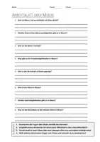 Vorschau - Arbeitsblätter - AB mit Fragen zum Thema "Moers" + Lösungsblatt - Deckblatt