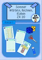 Vorschau - Arbeitsblätter - Sommer - WürfelnRechnenKleben ZR20 - Deckblatt