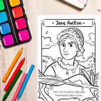 anteprima - Materiale per pittura e bricolage - Incontri con i Classici: Pagine da Colorare di Jane Austen e Mary Shelley - Pagina di copertina