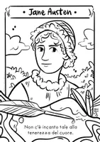 anteprima - Materiale per pittura e bricolage - Incontri con i Classici: Pagine da Colorare di Jane Austen e Mary Shelley - Pagina 3