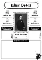 Vorschau - Arbeitsblätter - Edgar Degas Künstler Steckbrief - Seite 1