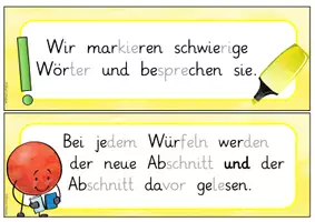 Vorschau - Poster - Tafelmaterial/Aushang Leseband/Lesezeit Würfellesen Ich-Du-Wir - Seite 3