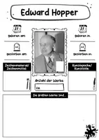 Vorschau - Arbeitsblätter - Edward Hopper Künstler Steckbrief - Seite 1