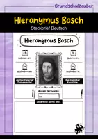 Vorschau - Arbeitsblätter - Hieronymus Bosch Künstler Steckbrief - Deckblatt