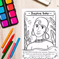 anteprima - Materiale per pittura e bricolage - Esplora l'eredità di Wangari Maathai e Josephine Baker con il nostro set di pagine da colorare per bambini della scuola primaria - Pagina di copertina