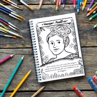 anteprima - Materiale per pittura e bricolage - Esplora l'eredità di Wangari Maathai e Josephine Baker con il nostro set di pagine da colorare per bambini della scuola primaria - Pagina 2