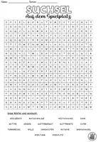 Vista previa - Hojas de trabajo - Puzzle de búsqueda / juego de búsqueda "Auf dem Spielplatz" Alemán - página 2
