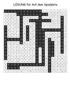 Vista previa - Hojas de trabajo - Puzzle de búsqueda / juego de búsqueda "Auf dem Spielplatz" Alemán - página 3