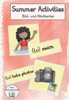 Vorschau - Bildkarten - Summer Activities - Bild- und Wortkarten - Deckblatt