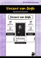 Vorschau - Arbeitsblätter - Vincent van Gogh Künstler Steckbrief - Deckblatt