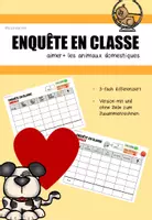 Vorschau - Arbeitsblätter - Enquête en classe: aimer + les animaux domestiques - Deckblatt