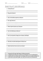 Vorschau - Arbeitsblätter - AB mit Fragen zum Thema "Monaco" + Lösungsblatt + Infografik - Deckblatt