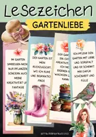 Vorschau - Mal- und Bastelvorlagen - Gartenliebe: Lesezeichen mit zauberhaften positiven Sprüchen - Seite 1