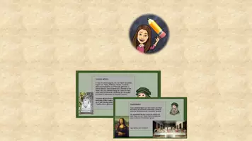 Vorschau - Präsentationen/Tafelbilder - Infotext Leonardo Davinci infotext Kunstunterricht - Deckblatt