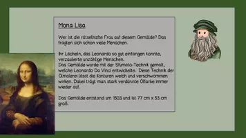 Vorschau - Präsentationen/Tafelbilder - Infotext Leonardo Davinci infotext Kunstunterricht - Seite 3